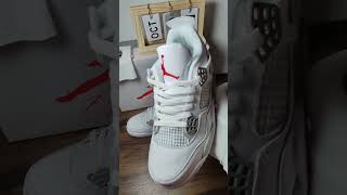 Nike Air Jordan 4 "White Oreo"#shoes #aj4 #aj #nike #nikeshoes #jordan #jordanshoes