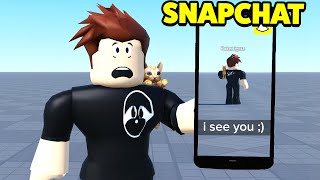 ROBLOX SNAPCHAT is TERRIFYING