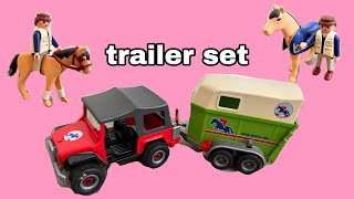 horse trailer toy set playmobil