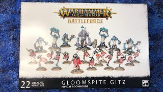 ASMR Gloomspite Gitz Fungal Loonhorde Holiday 2020 Battleforce Whispered Unboxing, Tracing, Rambling