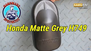 Samurai Paint Honda H749 Matte Grey Spray Paint Demo