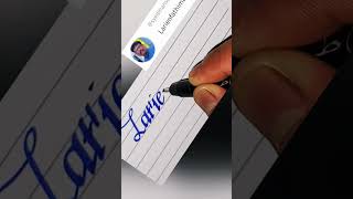 larien fathima #handwriting #shorts #viral #trending #lettering #calligraphy