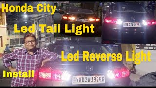 Honda City 2016 Led Reverse & Taillight Bulb Upgrade Installation DIY #hondacity #carledlights