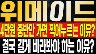 [위메이드 주가전망] 4만원 중반만 가면 찍어누르는 이유는 결국 세력이 학습이다!? 절대 지금 움직임에 속으면 안되는 이유, 결국 가격은 '이렇게' 흘러간다