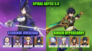 Kinich HyperCarry & Clorinde Chevreuse Overload | NEW Spiral Abyss 5.0 | Genshin Impact