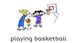 How to Pronounce Playing basketball in British English