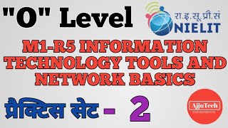 O LEVEL M1-R5 || Information Technology and network basics || Practice Set - 2