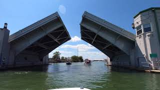 Boat trip out to Port Clinton and up the Portage River