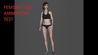 FemShep Idle Animation