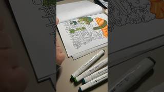 Sushi House #asmr #asmrcoloring #coloring #satisfying #satisfyingcoloring #coloringbook #colorist