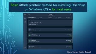 Windows OS - Basic attack resistant  Daedalus installation method for most users. (September 2018)