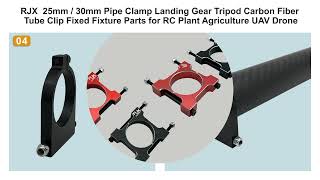 RJX 8 / 10 / 12 / 14 / 16 / 18 / 20 / 22 / 25 / 28 / 30 / 35 / 40mm Pipe clamps for aerospace drone