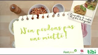 N'en perdons pas une miette ! Recette 2 Croquettes de restes de pâtes bolognèse