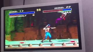 Ultimate mortal kombat 3 snes combo 11 hits nightwolf