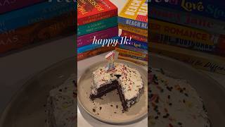 happy 1k!! 🎀🎂📚✨ #booktube #books #smallbooktuber