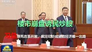 纽约时报：楼市崩盘，诱民炒股；桥水基金：正常路径被堵死，拯救经济，中国政府只剩印钞一条路。