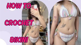 How to crochet bottom bikini  - bikinitop  pattern for any size