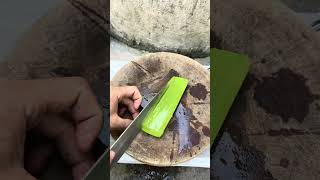 The process of cutting aloe vera branches #shorts #aloevera