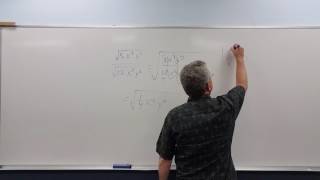 Dividing Square Roots