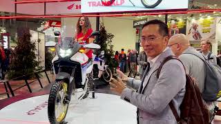 Trên tay Honda XL750 Transalp 2023 và gian hàng Honda tại triển lãm EICMA 2022