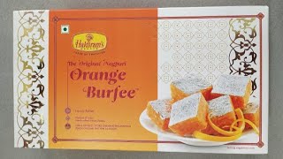 Haldiram's Orange 🍊 Burfee Unboxing 🔥🤤#haldirams #orange