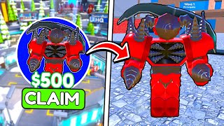 HOW To Get Free Upgraded Titan DRILL Man in (Toilet Tower Defense)