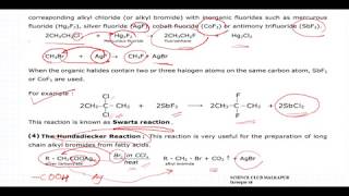 swart reaction/halogen exchange