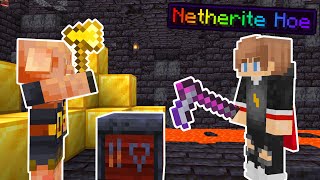 How Fast Can I Get A NETHERITE HOE In Minecraft? (#20)