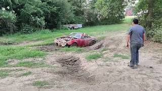 1990 Miata Gets Suck in a Mud Hole