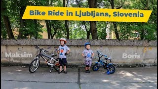 Ljubljana, Slovenia - Cinematic Bike Ride - Maksim and Boris in action