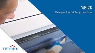 Waterproofing full length windows with MB 2K