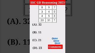 SSC GD Previous Year Question || SSC GD Exam 2023 #sscgd #gdshorts #reasoning #reasoningtricks