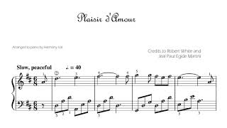 Plaisir d'Amour (Piano Solo Grade 2) + Sheet Music