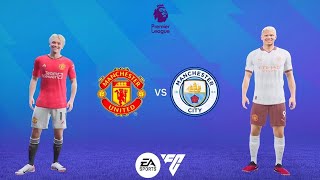 EA Sports FC24, Manchester United vs Manchester City, Old Trafford Stadium, Premier League, Haaland,