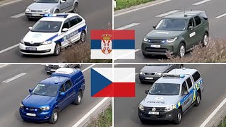 RARE | Czech Police Convoy in Serbia!