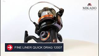 Обзор катушки Mikado FINE LINER QUICK DRAG 12007