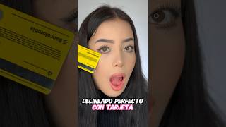 Truco para lograr delineado CON TARJETA #beautyhacks #makeup #makeuphacks #viral