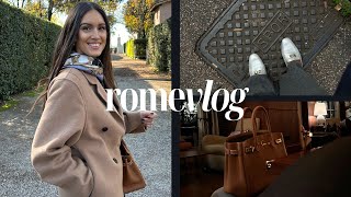 WHAT'S IN MY HERMÈS BAG | Quiet luxury outfits, Rome vlog, classy winter outfit ideas, fashion | Pia