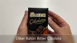 Ülker Baton %60 Kakaolu Bitter Baton Çikolata 30 gr x 12 Adet