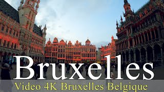 Bruxelles | Belgique | 4K | walking |  City of Bruxelles | Virtual tours | مدينة بروكسل