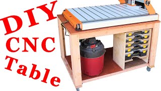 Simple Mobile CNC Table with Storage | Easy DIY