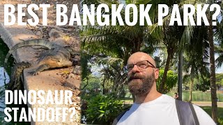 Bangkok park with DINOSAURS! (Lumphini Park)