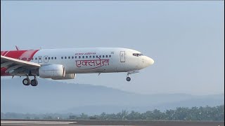 Air India Express landing at Calicut International Airport | B737-800 | Close up | Flight spotting