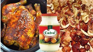 POULET RÔTI A LA MAYONNAISE  ( DELICIEUX )