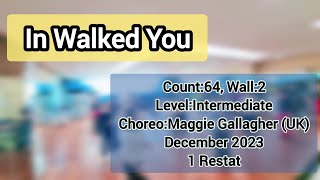 Teaching/ In Walked You #linedance  #Intermediate  #올림픽공원 #한국스포츠문화예술협회 #강남문화재단 #세곡문화센터