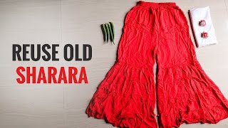 Sharara Reuse Ideas | Old Sharara Convert Skirt Within 15 mins | DIY Reuse Idea