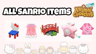 All Sanrio Items | update items |Animal Crossing New Horizons