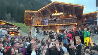 Ischgl Closing Trofana Alm party scene