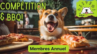 🐶 Souvenirs Inoubliables : Compétition Canine en Famille & Barbecue avec Nos Membres Annuels ! 🍖🎉