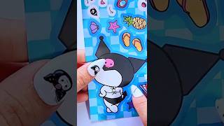 Kuromi at the beach, cute sticker sanrio #kuromi #sticker #sanriokuromi #quietbook